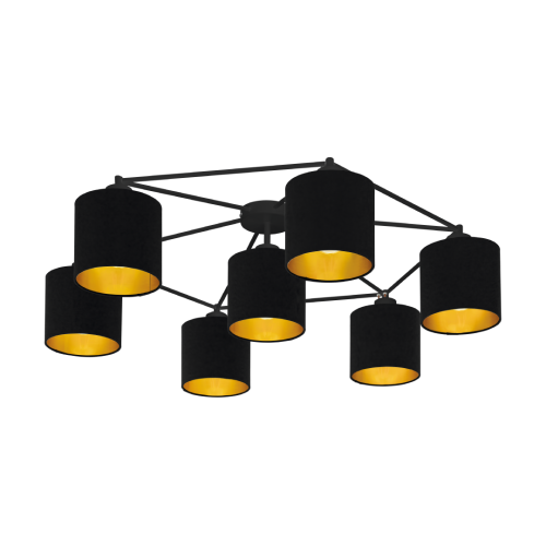 Lustra Staiti 7x40W neagra, Eglo
