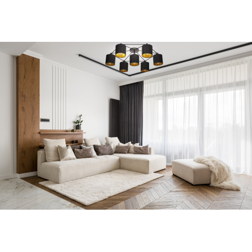 Lustra Staiti 7x40W neagra, Eglo