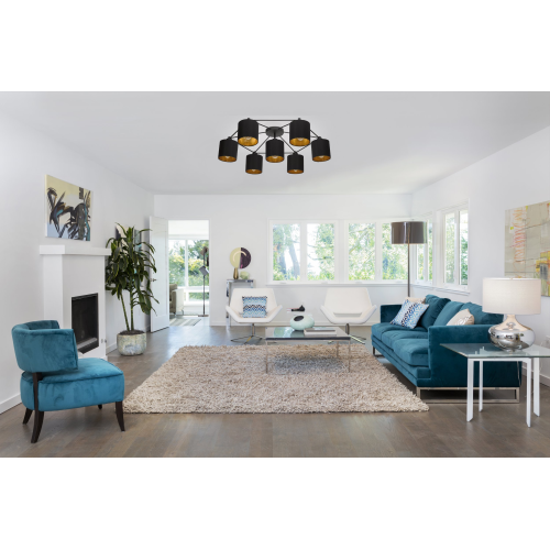 Lustra Staiti 7x40W neagra, Eglo