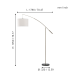 Lampa de podea Nadina 60W alba, Eglo