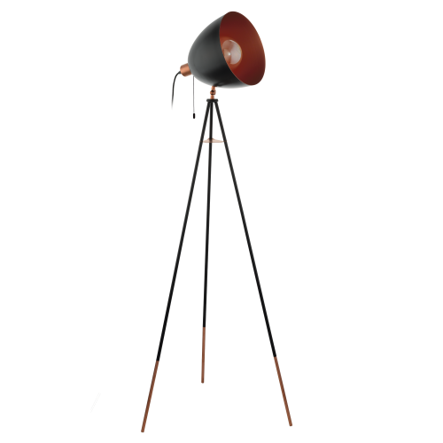 Lampa de podea Chester 60W neagra, Eglo