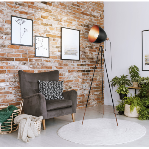 Lampa de podea Chester 60W neagra, Eglo