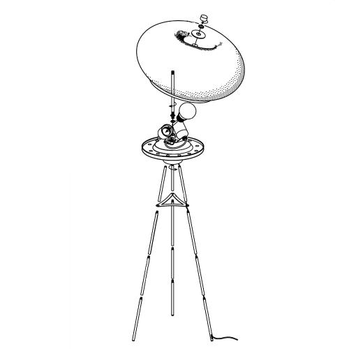 Lampa de podea Optica 2x60W alba, Eglo