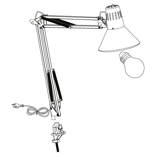 Veioza Firmo 40W argintie, Eglo