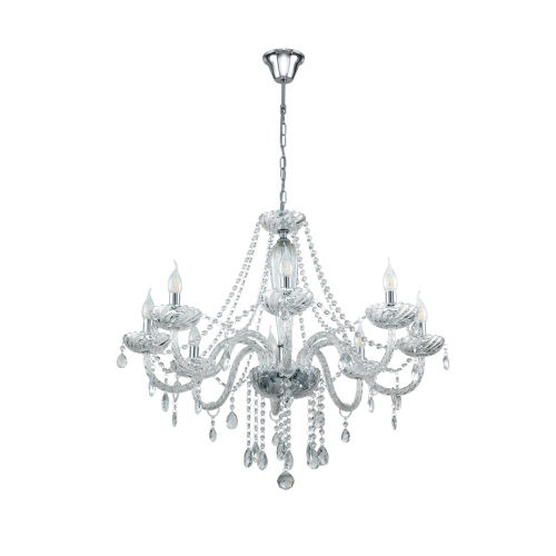 Candelabru Basilano 1 8x40W crom, Eglo