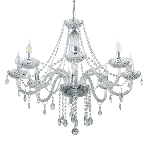Candelabru Basilano 1 8x40W crom, Eglo