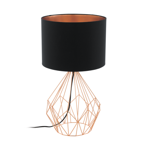 Veioza Pedregal 1 60W neagra, Eglo