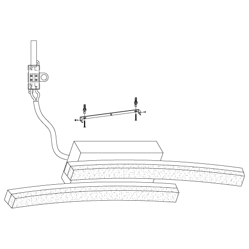 Aplica de perete Pertini 2x3.3W crom, Eglo