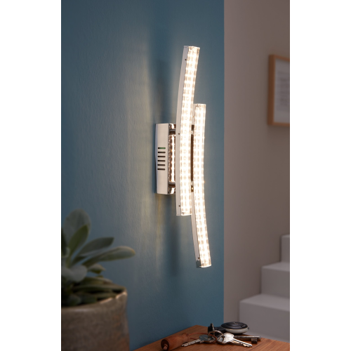 Aplica de perete Pertini 2x3.3W crom, Eglo