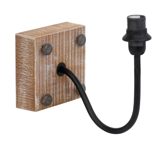 Aplica de perete 1+1 Vintage 60W neagra, Eglo