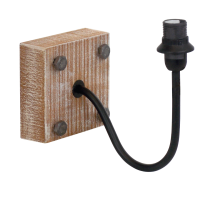Aplica de perete 1+1 Vintage 60W neagra, Eglo
