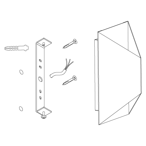 Aplica Predazzo 2x2.5W alba, Eglo