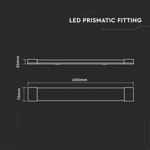 Grill Fitting LED 600x75x24 15W 3000k, V-TAC