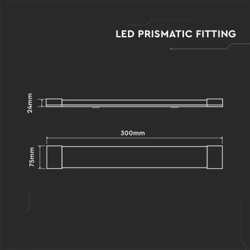 Grill Fitting LED 300x75x24 10W 3000k, V-TAC