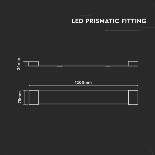 Grill Fitting LED 600x75x24 15W 3000k, V-TAC