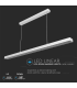 Lampa LED lineara suspendata 1179x64x35 60W 4000K alba, V-TAC