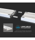 Lampa LED lineara suspendata interconectabila 1190x160x30 60W 4000K alba, V-TAC