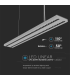 Lampa LED lineara suspendata interconectabila 1190x160x30 60W 4000K alba, V-TAC
