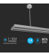 Lampa LED lineara suspendata interconectabila 1190x160x30 60W 4000K alba, V-TAC