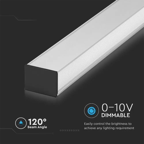 Lampa LED lineara suspendata 1197x50x65 40W 4000K alba, V-TAC