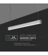 Lampa LED lineara suspendata 1197x50x65 40W 4000K argintie, V-TAC