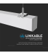 Lampa LED lineara suspendata 1197x50x65 40W 4000K argintie, V-TAC