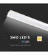 Lampa LED lineara incastrata 1200x70x60 40W 4000K alba, V-TAC