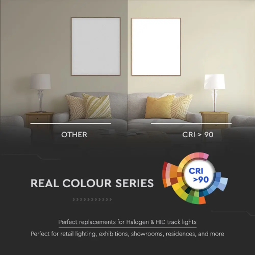 Lampa LED lineara pe sina 35x138 12W 2700K alb, V-TAC