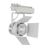 Proiector LED pe sina Ø170x230x240 33W 3000K alb, V-TAC