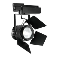 Proiector LED pe sina Ø170x230x240 33W 4000K negru, V-TAC