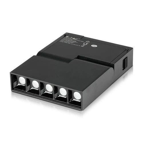 Spot LED linear magnetic 137x35x180 10W 3000k negru, V-TAC