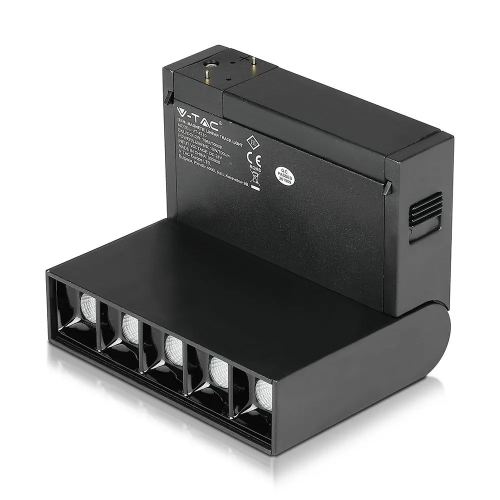 Spot LED linear magnetic 137x35x180 10W 3000k negru, V-TAC