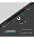 Spot LED linear magnetic 180x270x35 20W 3000k negru, V-TAC
