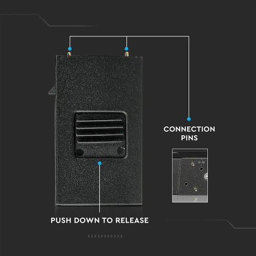 Lampa LED lineara magnetica 970x35x59 30W 3000k neagra, V-TAC