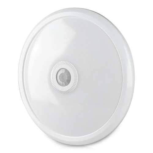 Aplica LED cu senzor Ø290x60 12W 3000k, V-TAC