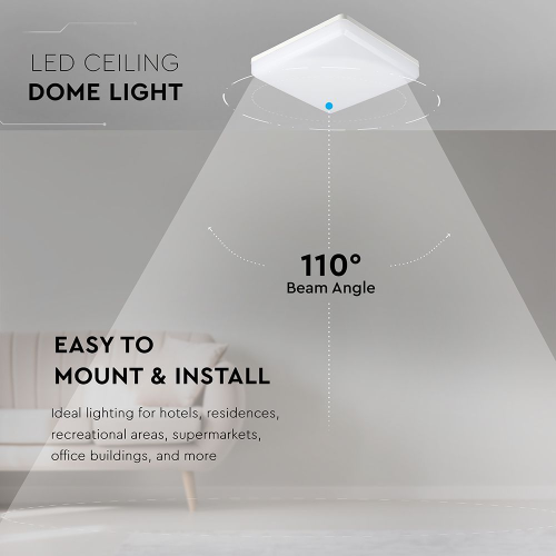 Plafoniera LED 200x200x47.5 15W 3000k, V-TAC