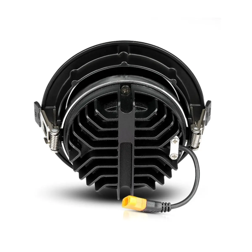 Reflector LED Ø95x45mm 10W 3000k negru, V-TAC