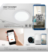 Aplica LED smart incastrata Ø467x70 40W alb, V-TAC
