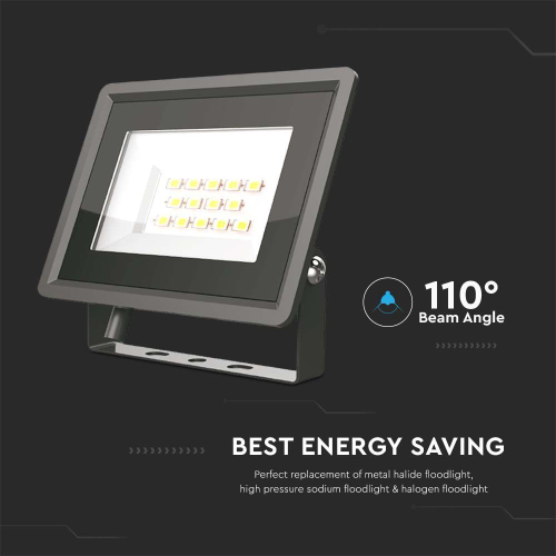 Proiector LED 90x27x86 10W 3000k negru, V-TAC