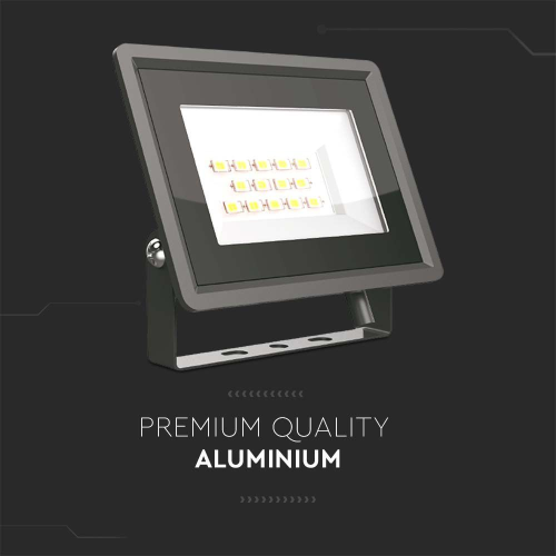 Proiector LED 90x27x86 10W 3000k negru, V-TAC