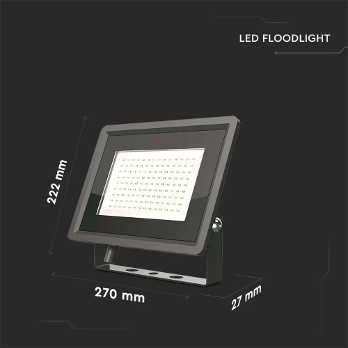 Proiector LED 90x27x86 10W 3000k negru, V-TAC