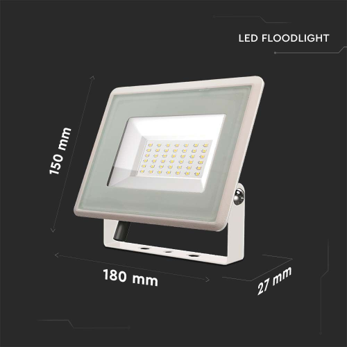 Proiector LED 90x27x86 10W 3000k alb, V-TAC