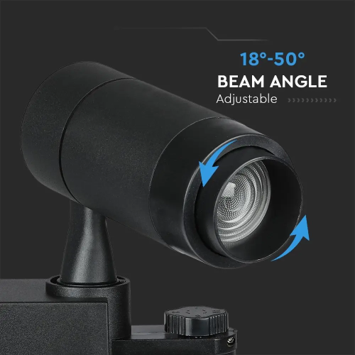 Proiector LED pe sina smart Ø60x141x80 15W negru, V-TAC