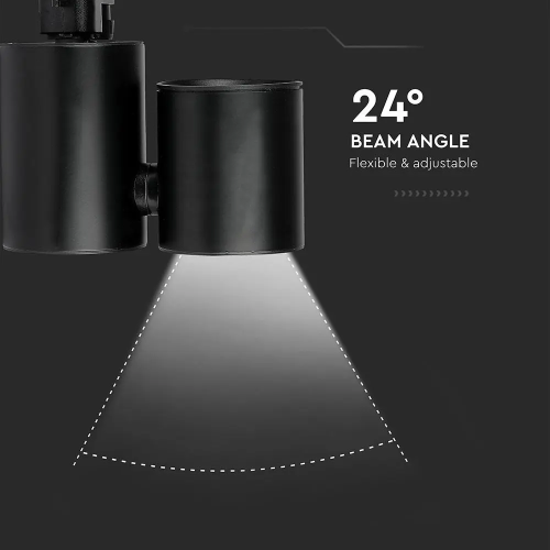 Proiector LED pe sina 180x97x155 15W 6400K negru, V-TAC