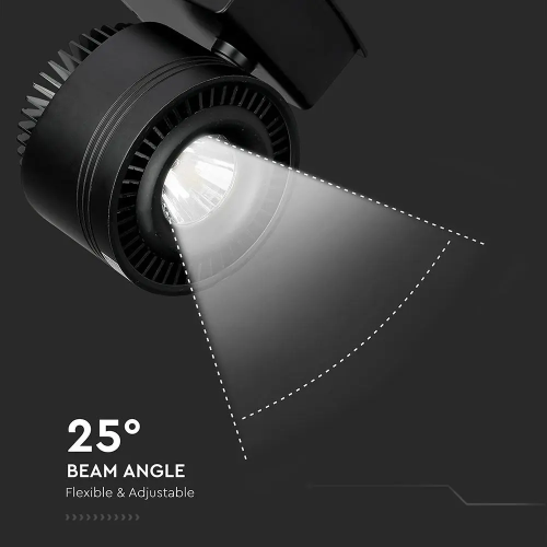 Proiector LED pe sina 123x165x218 45W 5000K negru, V-TAC