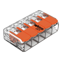 Clema rapida slim 5 conductoare litat/masiv 4mm², Wago