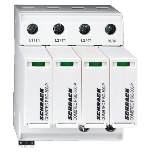 Descarcator T1+T2 TNS 300/12.5+contact auxiliar, Schrack