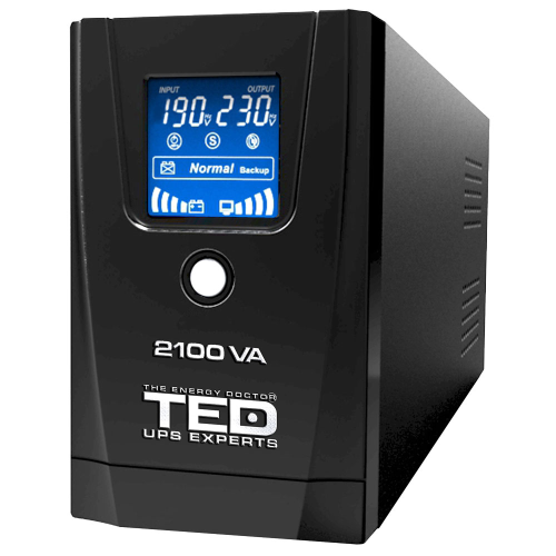 UPS 2100VA 1200W LCD line interactive, TED