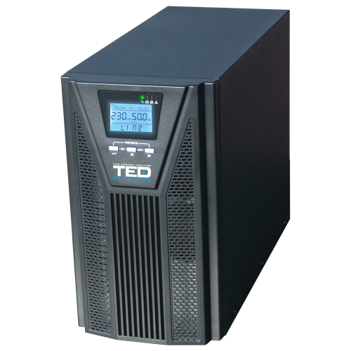 UPS 1000VA 900W LCD online dubla conversie, TED