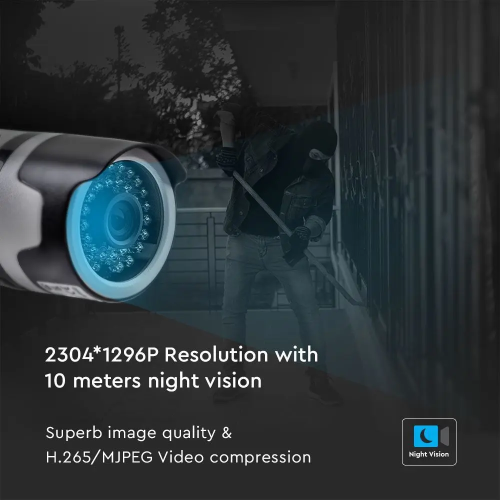 Camera Wi-FI exterior 3MP, V-TAC